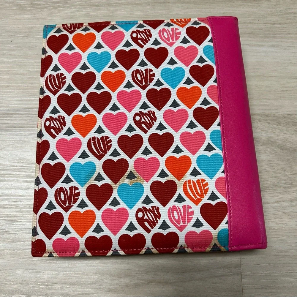 Roxy pink red blue hearts love photo album - Picture 2 of 11